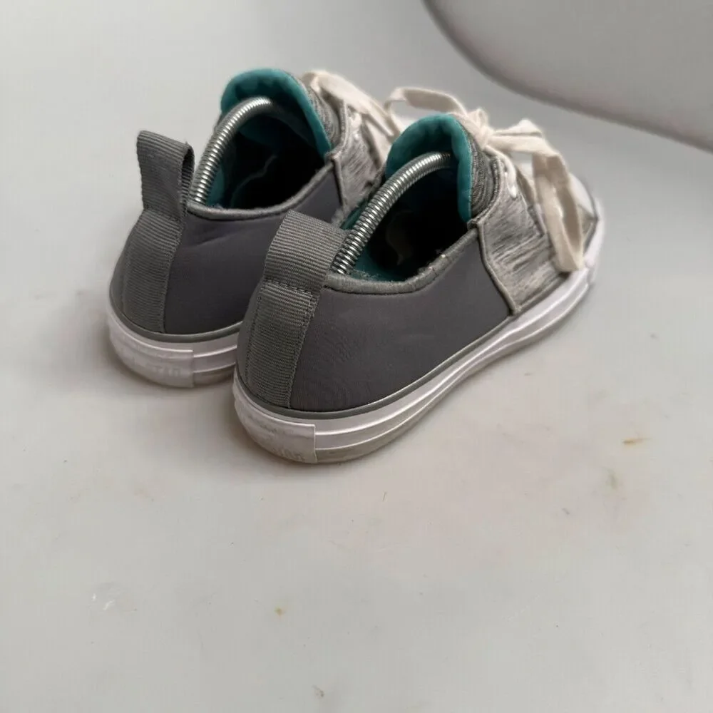 Converse All Star Low Top Gray Teal Padded Tongue Sneakers 553277C US 7 EU 37.5